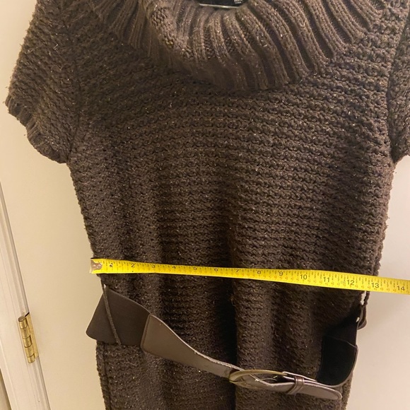 Maurices Brown Belted Turtleneck Sweater Lge-SOLD - Picture 7 of 10